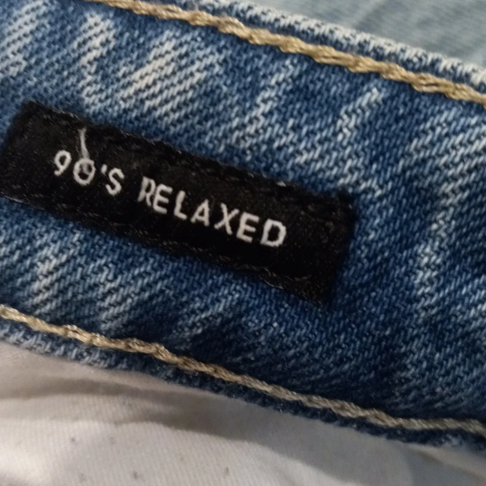 Women 8 Free Assembly Vintage Straight Leg Jeans Faded Blue Y2K Denim
